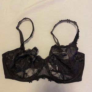 Simone Perele Black Lace Bra Size 30F